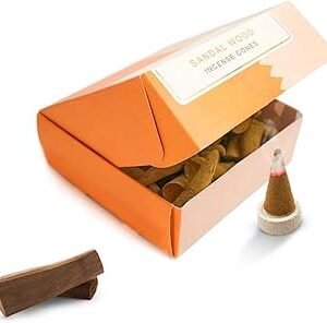 Nirmalaya Sandalwood Incense Cones (Pack of 40)