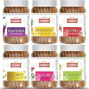 CHARBHUJA Assorted Dry Dhoop Sticks (600g)